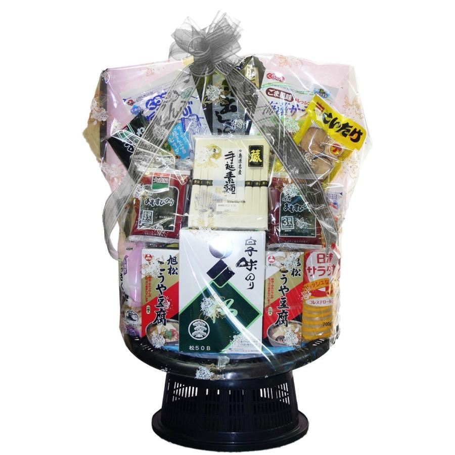 デラックスかんぶつ盛籠【乾物】 法事・お供え用 : 果物と盛籠の