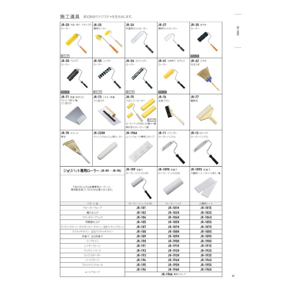 こだち ほうき JR-62X　アイカ工業　ジョリパット副資材