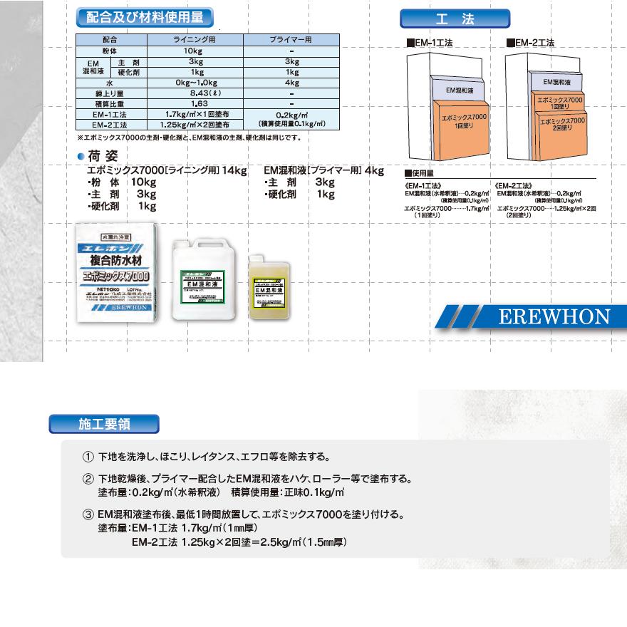 エポミックス7000 14kg／セット エレホン・化成工業 : 日曜左官