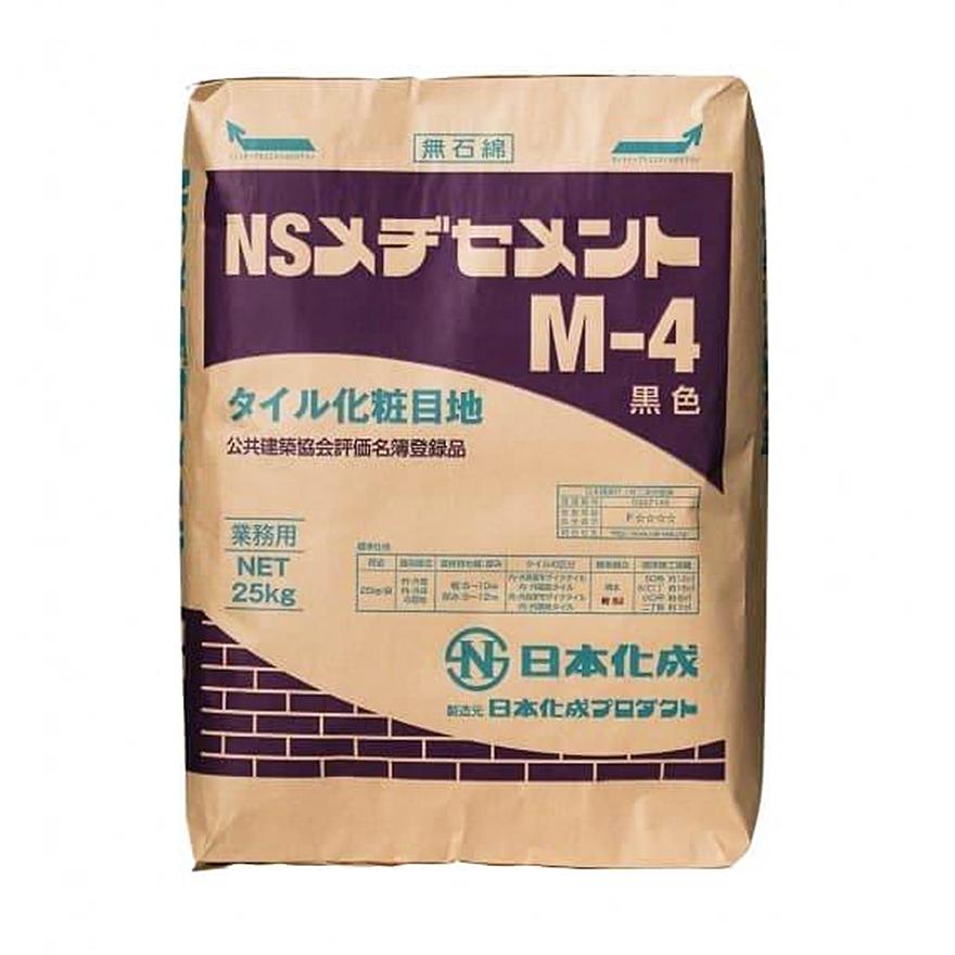 日本化成 NSメヂセメント M-4（黒） 25kg／袋 : 日曜左官