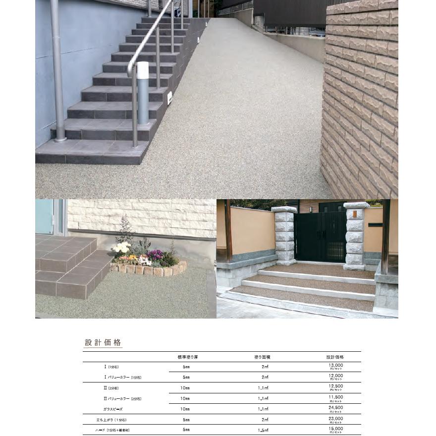 ラストンII バリューカラー 2分石セット土間用 20kg／箱 天然石 透水性