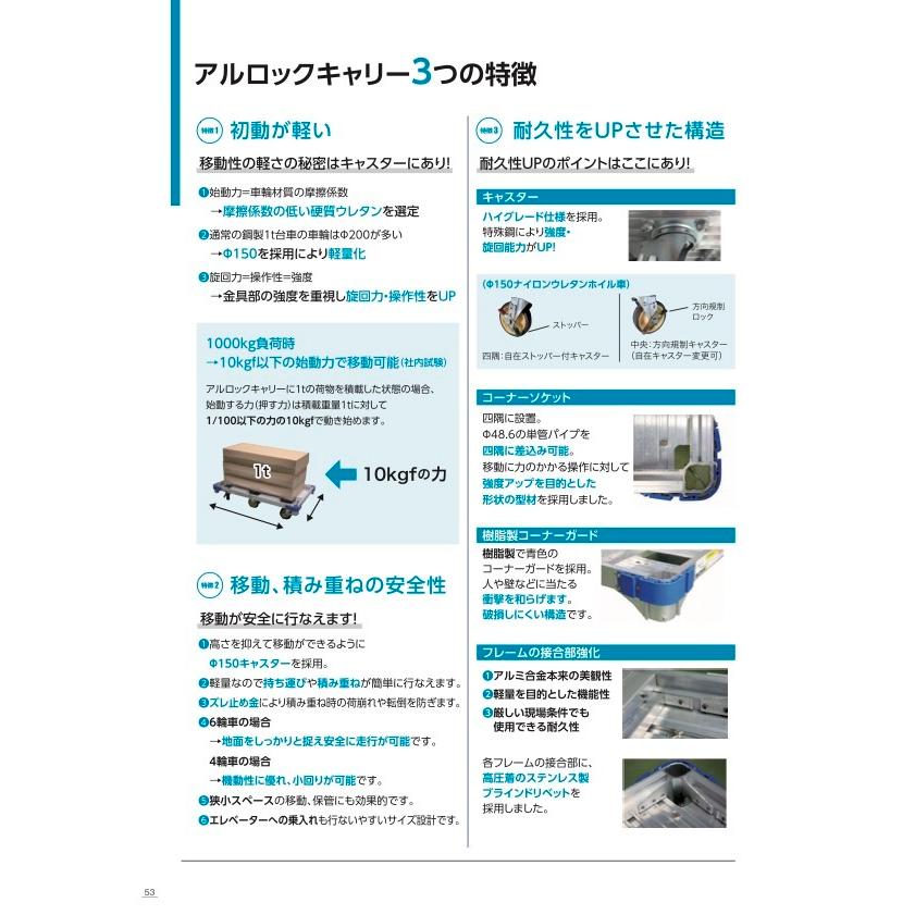 台車 キャスター アルミ 軽量 800kg アルミ合金製平床台車 アル 台車 キャスター アルミ 軽量 800kg アルミ合金製平床台車 アル
