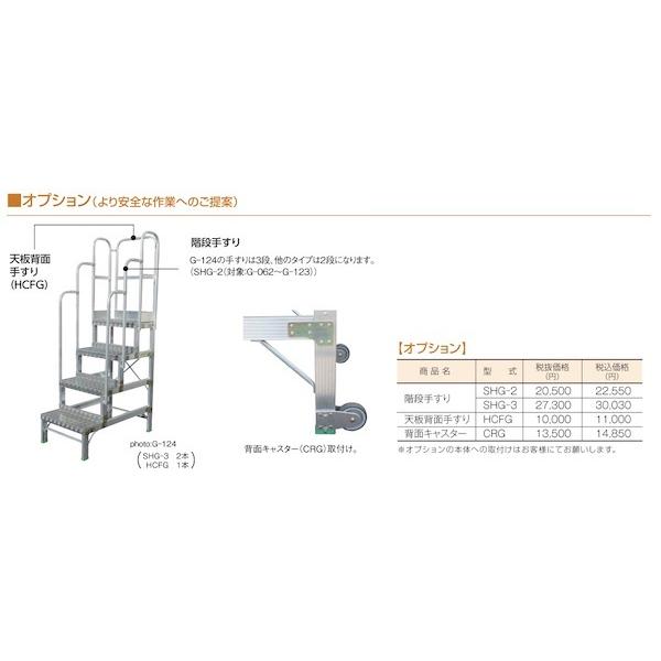 アルミ 作業台 作業用踏台 G型 G-124 株式会社ナカオ 【個人宅配 アルミ 作業台 作業用踏台 G型 G-124 株式会社ナカオ 【個人宅配
