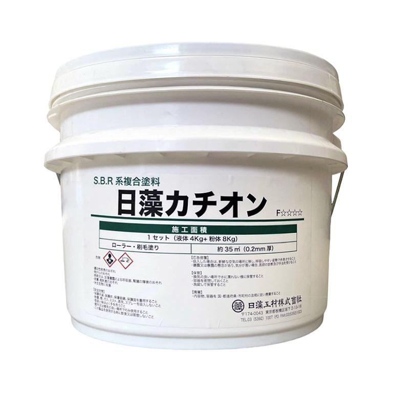 日藻カチオン 12kg／缶（液体4kg+粉体8kg） 日藻工材株式会社 : 日曜