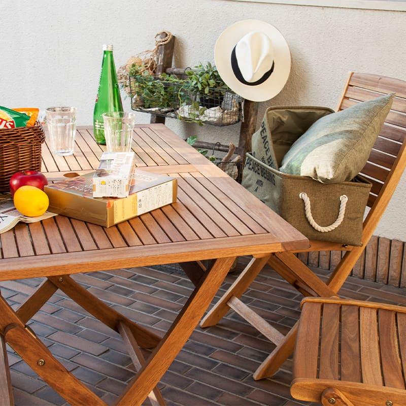 東谷 ニノ 折りたたみテーブル ライトブラウン NX-802 : 日曜左官