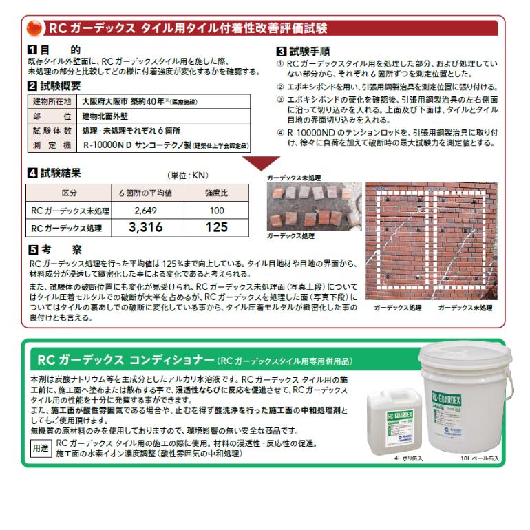 RCガーデックス タイル用 コンディショナーセット 10L×2缶／セット 