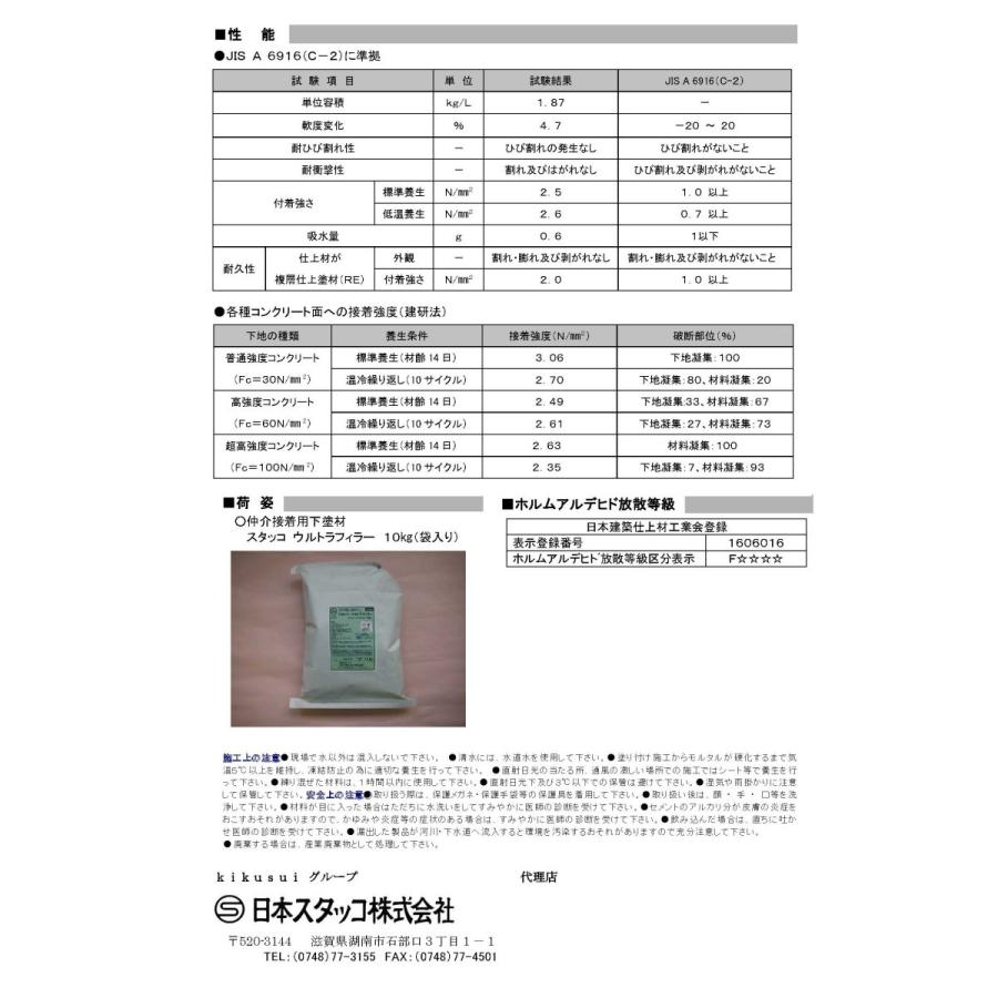 驚きの安さ 日曜左官エムケー工芸スタッコ ウルトラフィラー 10kg 袋 ...