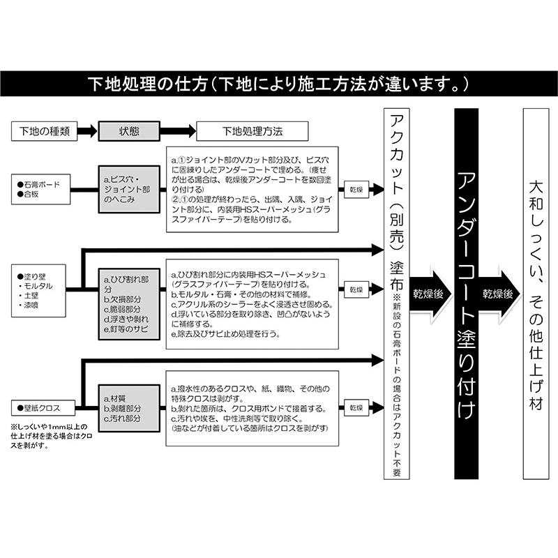 セットでお得!! 大和しっくい＋アンダーコート下塗り材 1セット 壁 DIY 