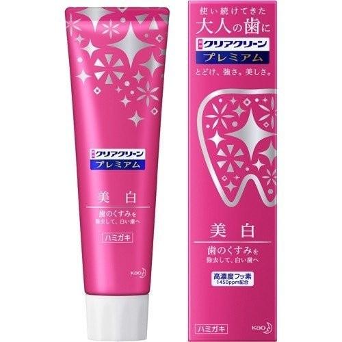 花王 クリアクリーン プレミアム美白 （薬用ハミガキ）100g 定形外郵便対応(送料1個300円 3個まで510円)｜nitizatu-ya