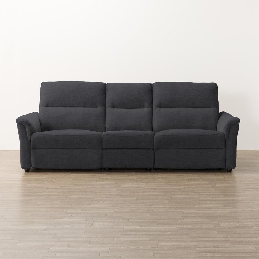 ニトリ 3人掛け電動布張りリクライニングソファ テーブル