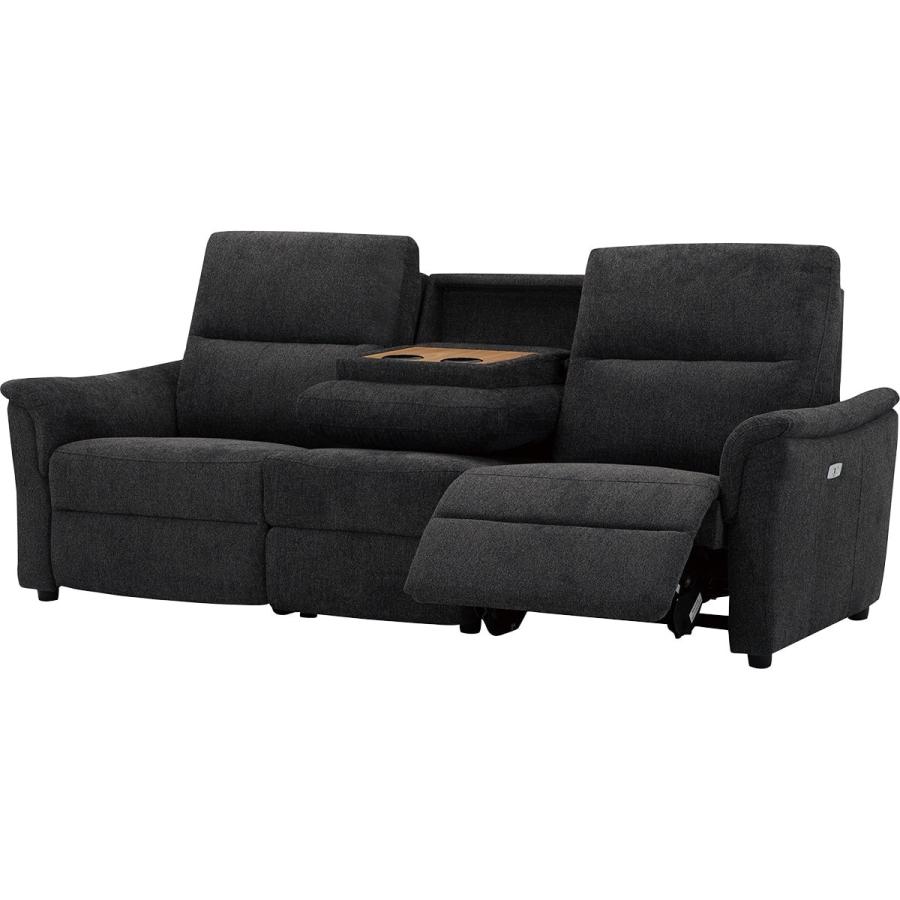 ニトリ 2人掛け電動布張りリクライニングソファ テーブル