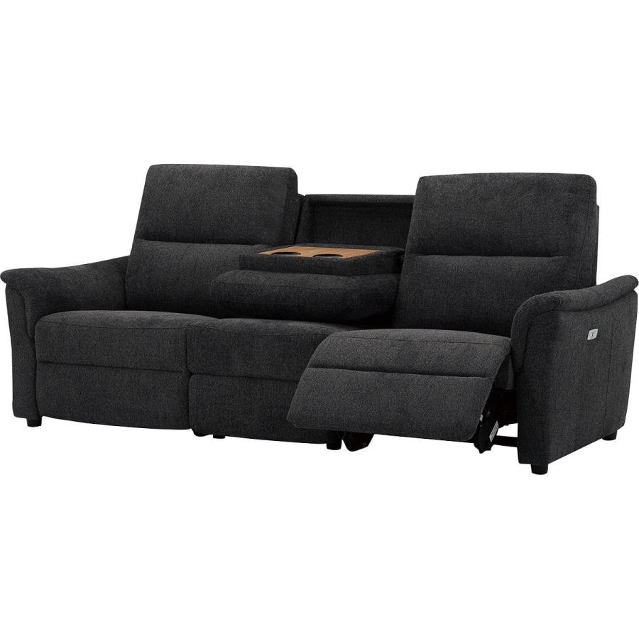 【名古屋市近郊引取限定】ニトリ2人掛けソファー ステインKD33 ニトリ 2人掛け電動布張りリクライニングソファ(KK6133 DGY