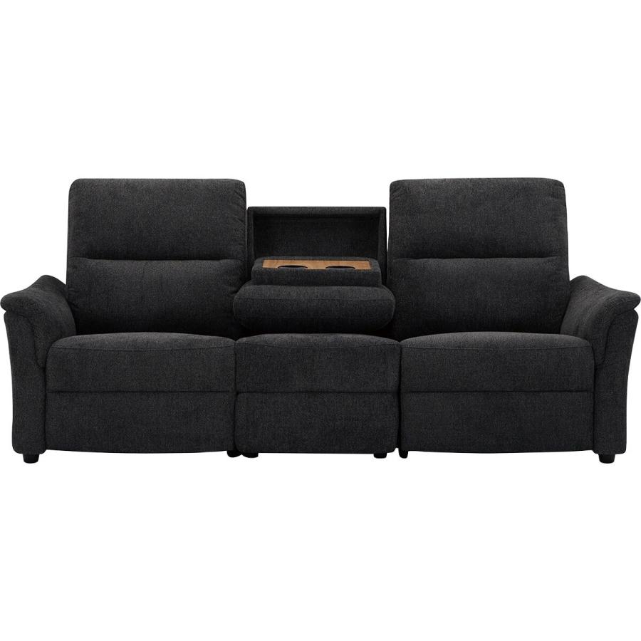 ニトリ 2人掛け電動布張りリクライニングソファ テーブル