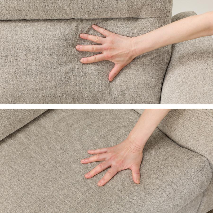 ニトリ 3人掛け電動布張りリクライニングソファ テーブル