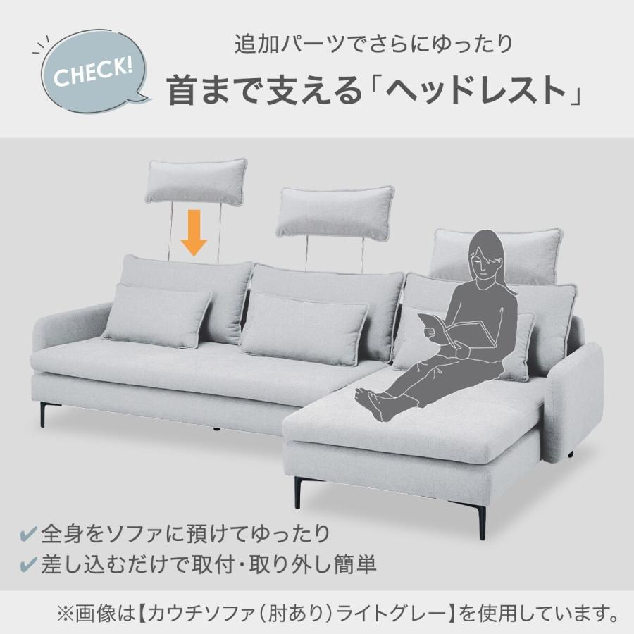 ソファ用ヘッドレスト(ニトリ・グレー・ Nシールド加工)　2個 ニトリ ヘッドレスト グレー 2個 ソファ用ヘッドレスト(ニトリ