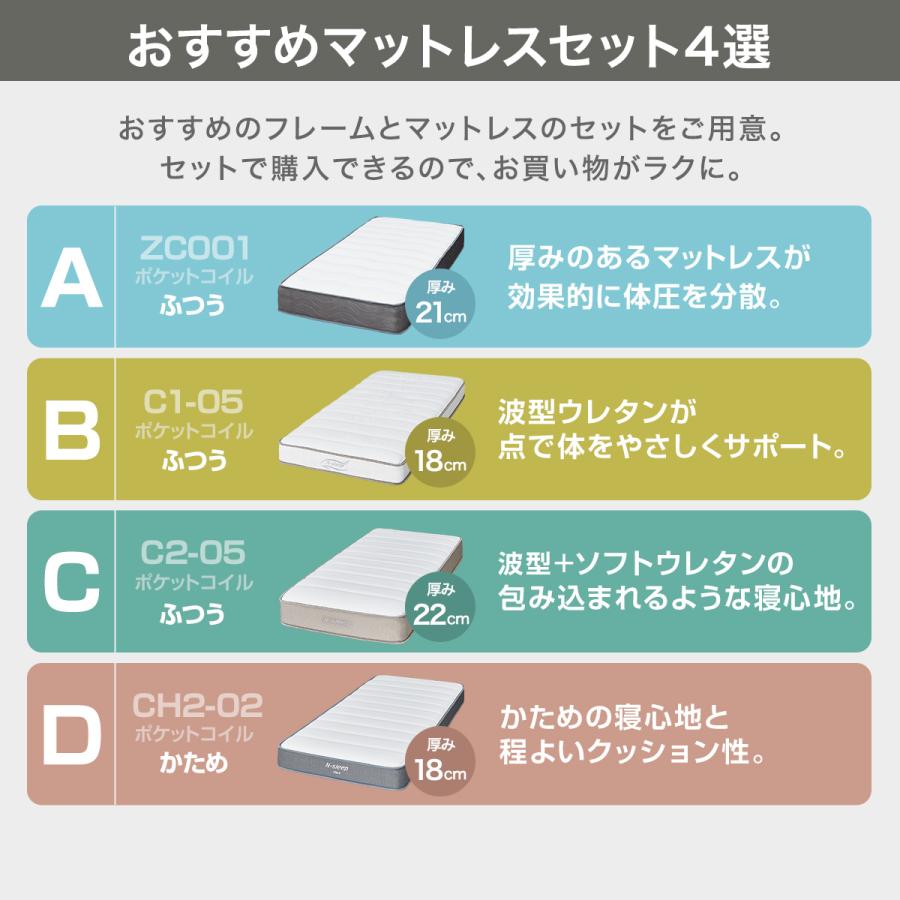 ニトリ（NITORI） シングル すのこベッドフレームマットレスセット