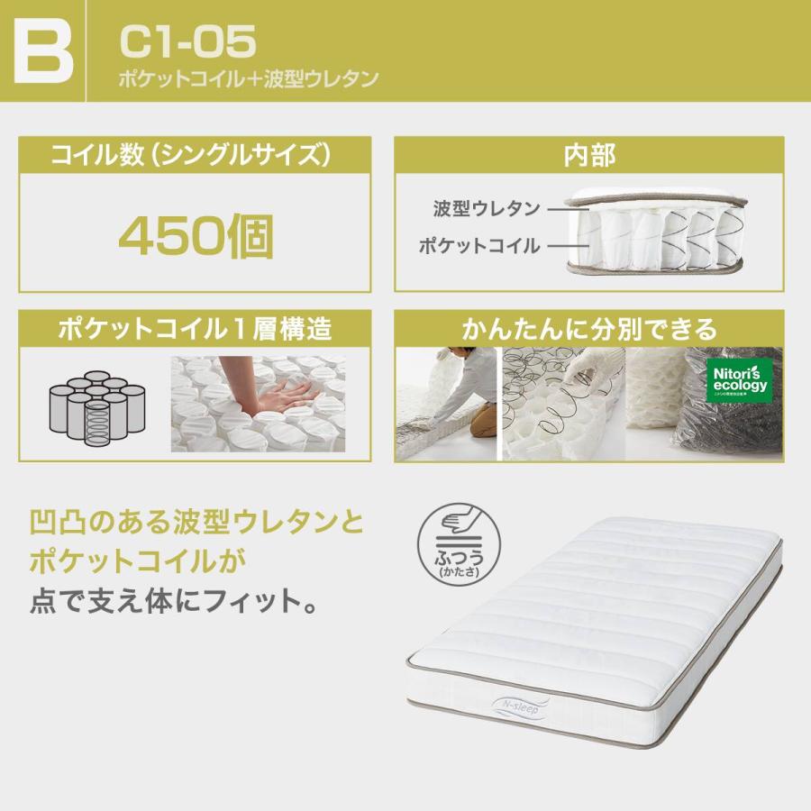 ニトリ（NITORI） シングル すのこベッドフレームマットレスセット