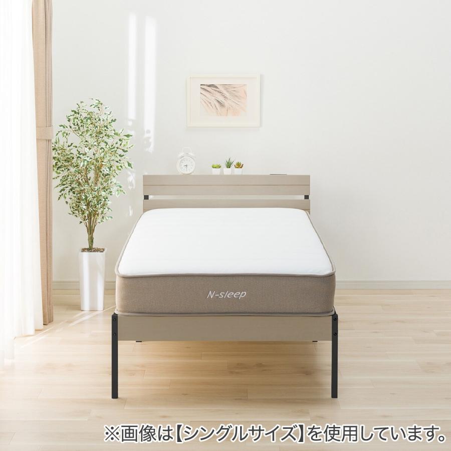 セミダブルすのこベッド セミダブル］組み立て“超ラク” 折りたたみ すのこベッド 四つ折り 天然