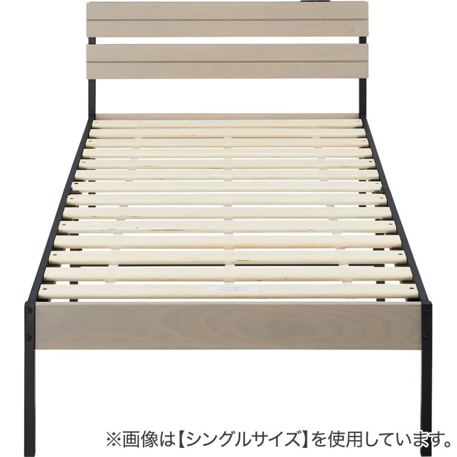 ニトリ（NITORI） セミダブル すのこベッドフレームマットレスセット