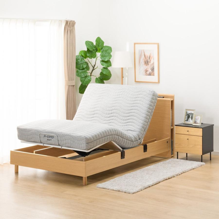 ニトリセミダブルマットレスNスリープH-CRベッドフレーム付き ニトリ セミダブルマットレス(NスリープハードH1-02CR VB