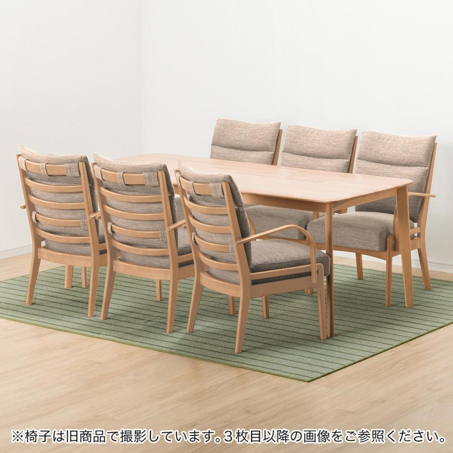 ダイニングテーブル7点セット(Nコレクション T-01 200 NA/C-27肘付き NA/NSF-BE) ニトリ_1