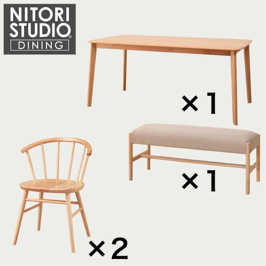 ニトリ（NITORI） ダイニングテーブル4点セット(Nコレクション T-01 