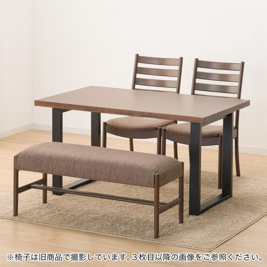 ダイニングテーブル4点セット(Nコレクション T-06U 135MBR/BK/C-07 MBR/AQ-BR/B-34MBR/AQ-BR) ニトリ_1