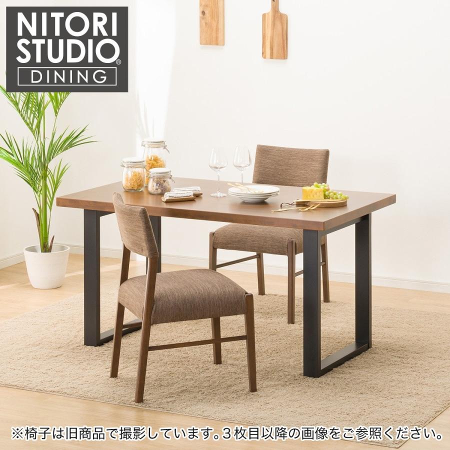 ニトリ（NITORI） ダイニングテーブル3点セット(T-06U 135MBR/BK/C-57 