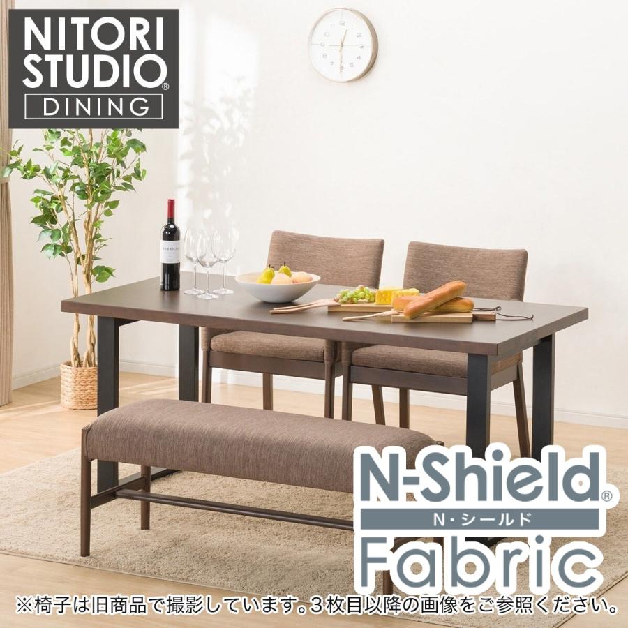 ニトリダイニングテーブル165cm NコレクションT-06U 165MBR/BK ニトリ（NITORI） ダイニングテーブル4点セット(Nコレクション T-06U