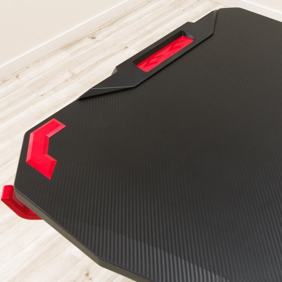 ゲーミングデスク＋伸縮できるゲーミングシェルフセット(GM001BKRE/GM015 BK) ニトリ | ニトリ | 13