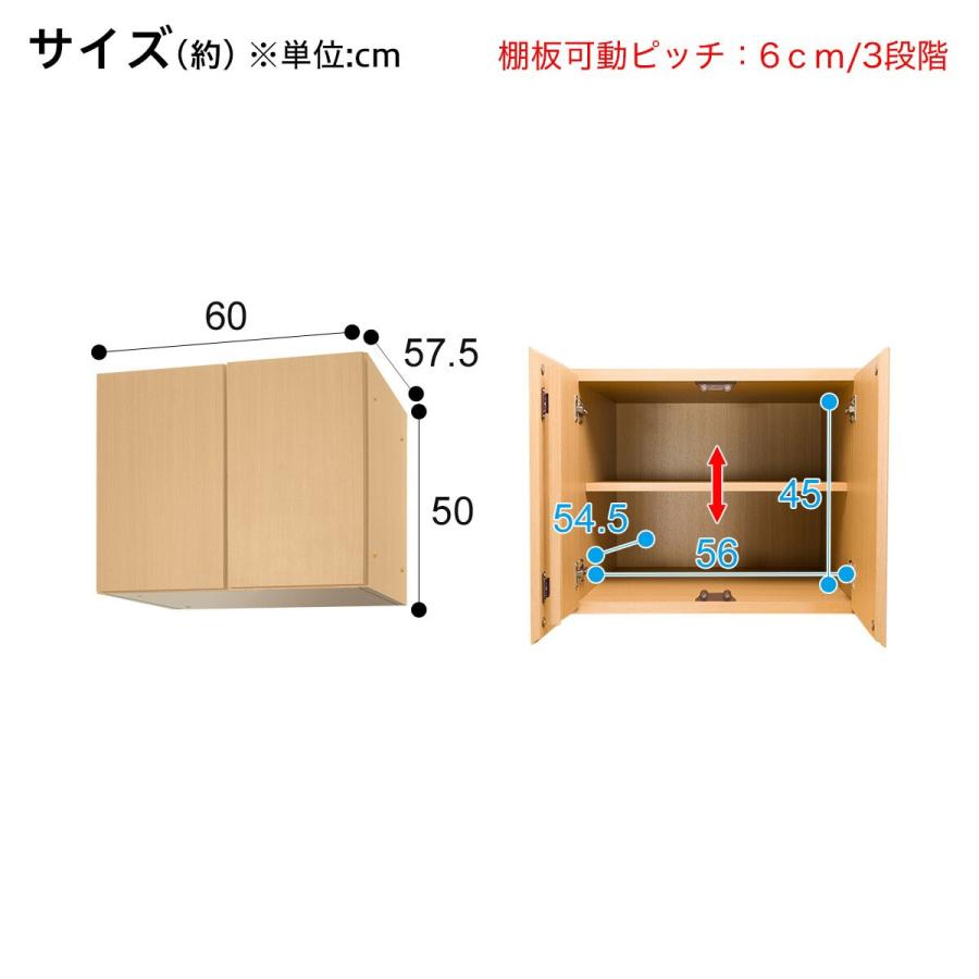 ニトリ（NITORI） アーデル2 シリーズ用上置(アーデル2 60 LBR