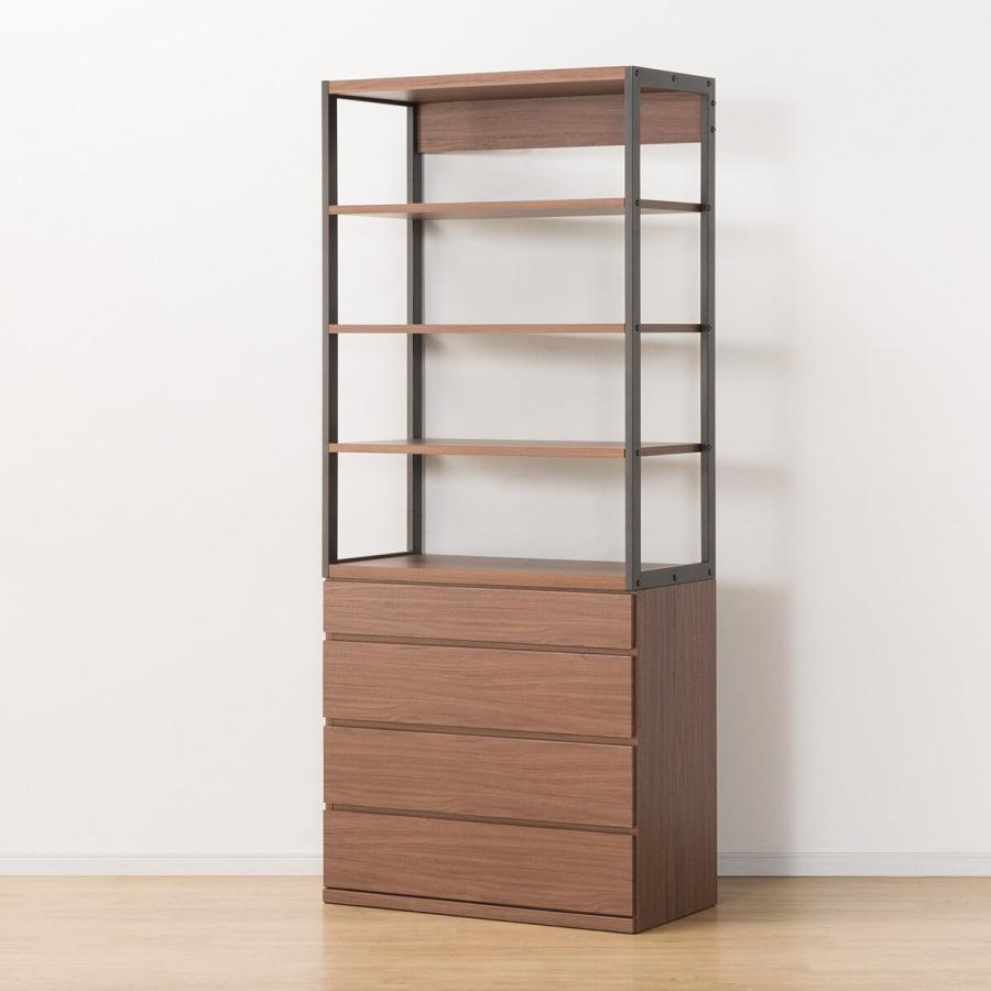 ニトリ オープンシェルフチェスト(アテン 80 K MBR) : ニトリ