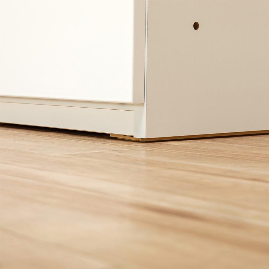 ニトリ シェルフチェスト上置セット(ポルテD 40SC-L WH/ポルテD 40U-L