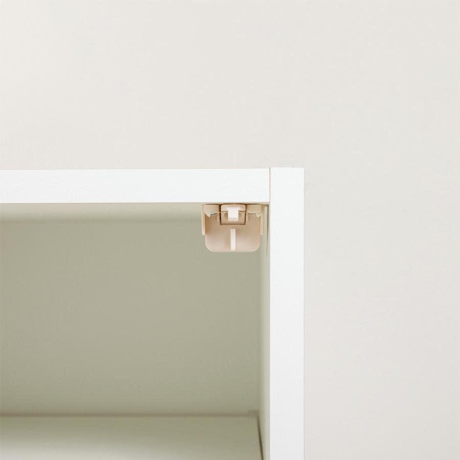 ニトリ シェルフチェスト上置セット(ポルテD 40SC-L WH/ポルテD 40U-L