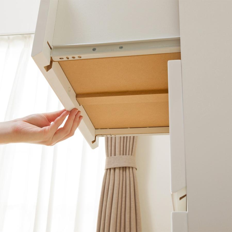 ニトリ（NITORI） シェルフチェスト上置セット(ポルテD 40SC-L WH