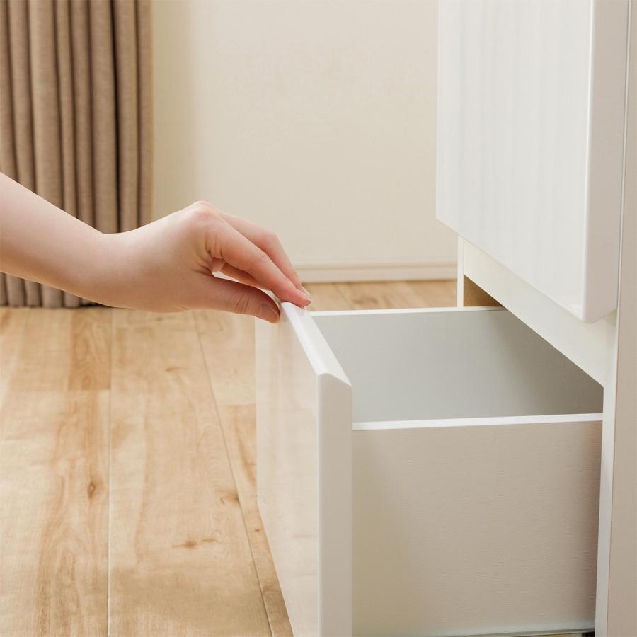 ニトリ シェルフチェスト上置セット(ポルテD 40SC-R WH/ポルテD 40U-R