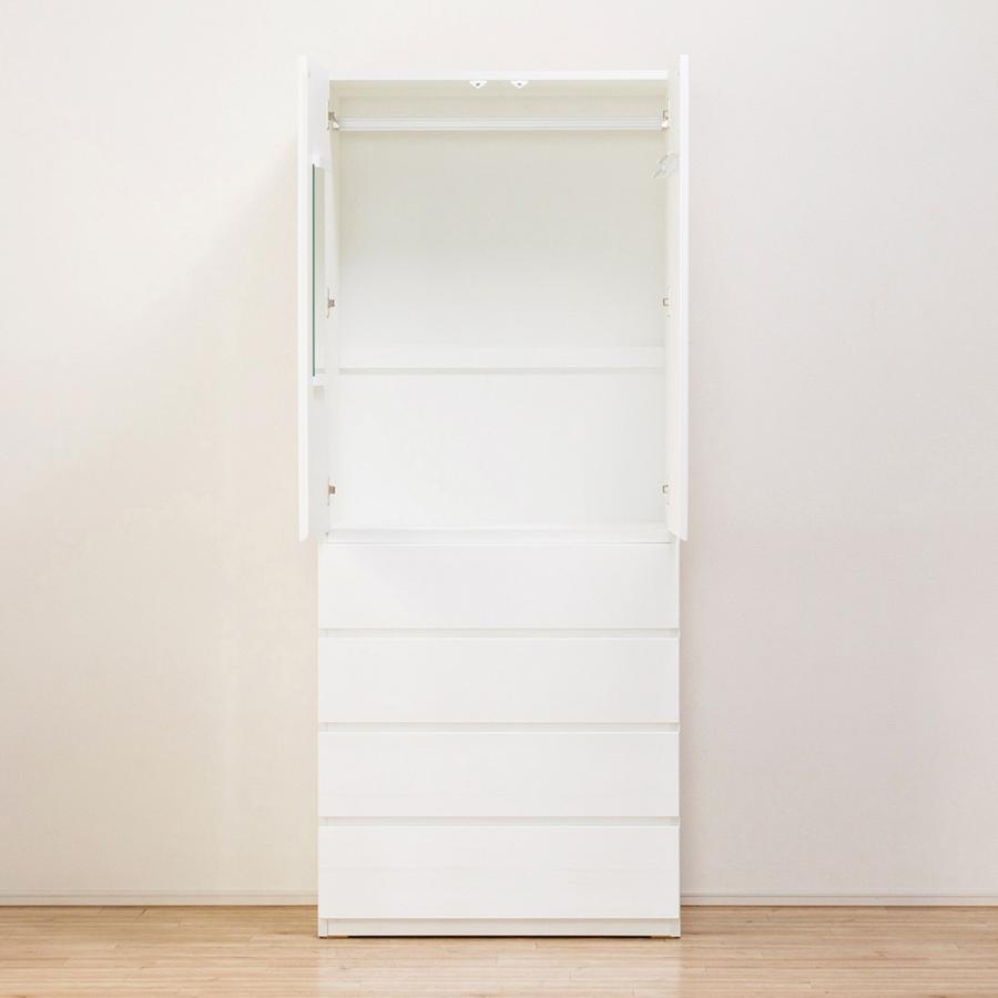 ニトリチェスト ニトリ ブレザーチェスト上置セット(ポルテD 80BC WH/ポルテD