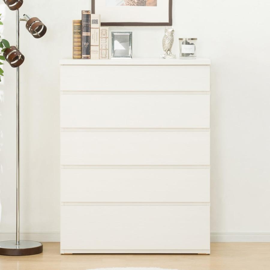 送料込⭐︎ニトリハイチェストフォウ80 LBR タンス5段