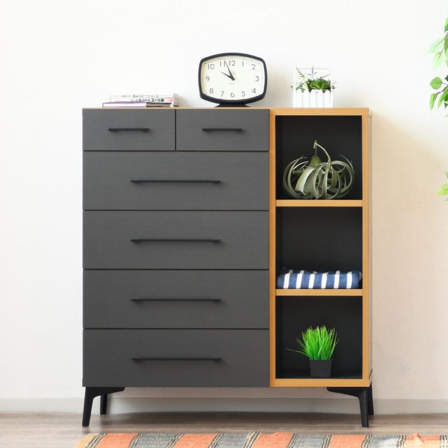 ニトリ　チェストタンス 4段　高さ90cm ニトリ クローゼット収納(トラウト 90-4 WW) タンス たんす 衣類