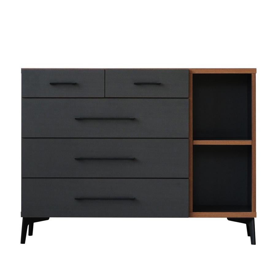 ニトリ（NITORI） 男前デザインの110幅ローチェスト（MBR） タンス