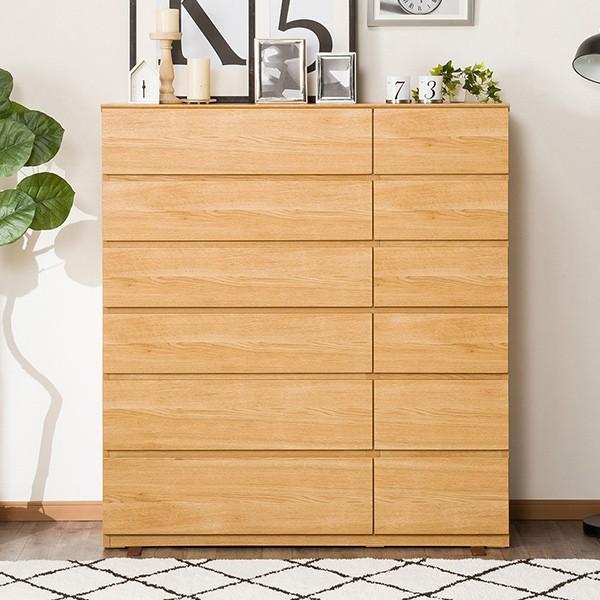 ニトリ チェスト 衣類収納 タンス (クエス 120-6HC LBR) たんす