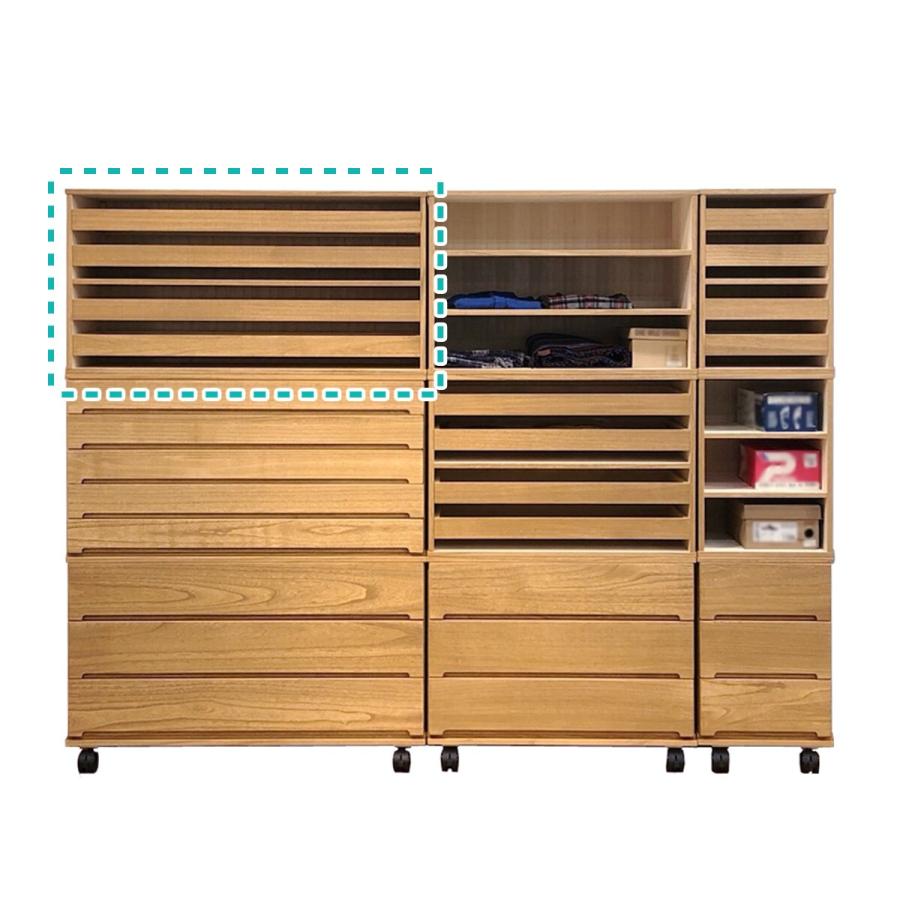 ニトリ 総桐ユニット収納 トレー盆タイプ(幅100 MR) タンス