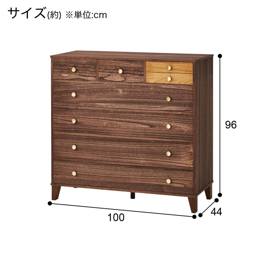 ニトリ（NITORI） 脚付き桐オイルチェスト5段 BR : ニトリ Yahoo!店