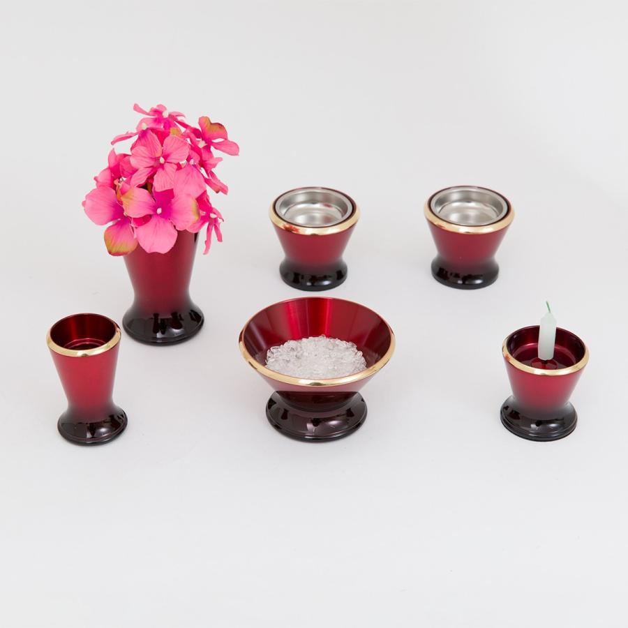 ニトリ（NITORI） インテリア仏具セット(MG02ワインレッド) : ニトリ