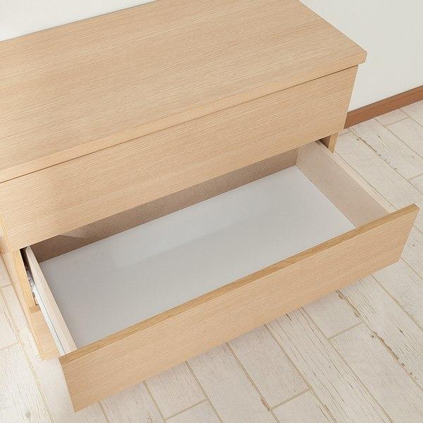 ニトリ（NITORI） ローチェスト(エレアK 80 LBR 3段) タンス たんす