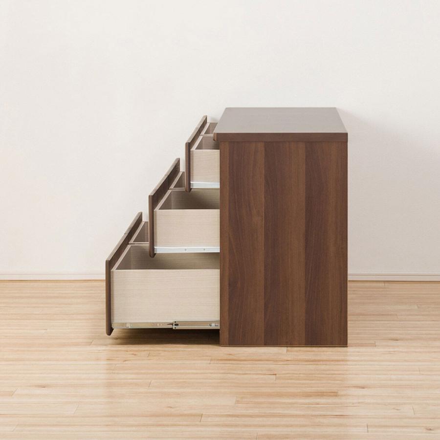 ニトリ（NITORI） ローチェスト(オウカ2DVD150-3LC DBR) タンス たんす