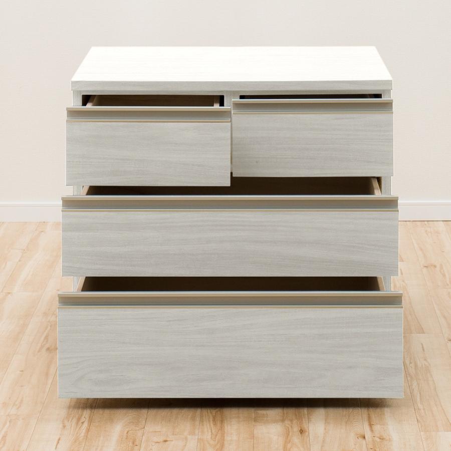 ニトリ（NITORI） 押入れ収納(トラウト 75-3 WW) タンス たんす 衣類