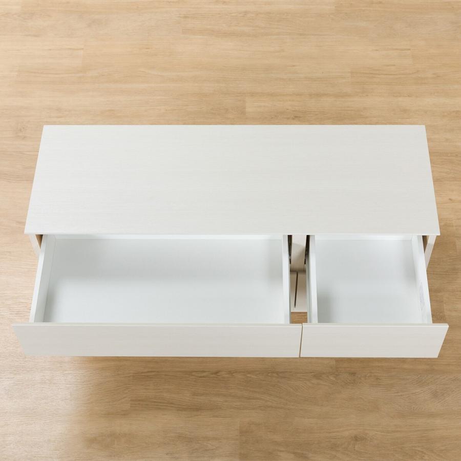 ニトリ ローチェスト クエス　ホワイトウォッシュ 120cm幅 ニトリ ローチェスト(クエス 120-4LC WH) タンス たんす 衣類