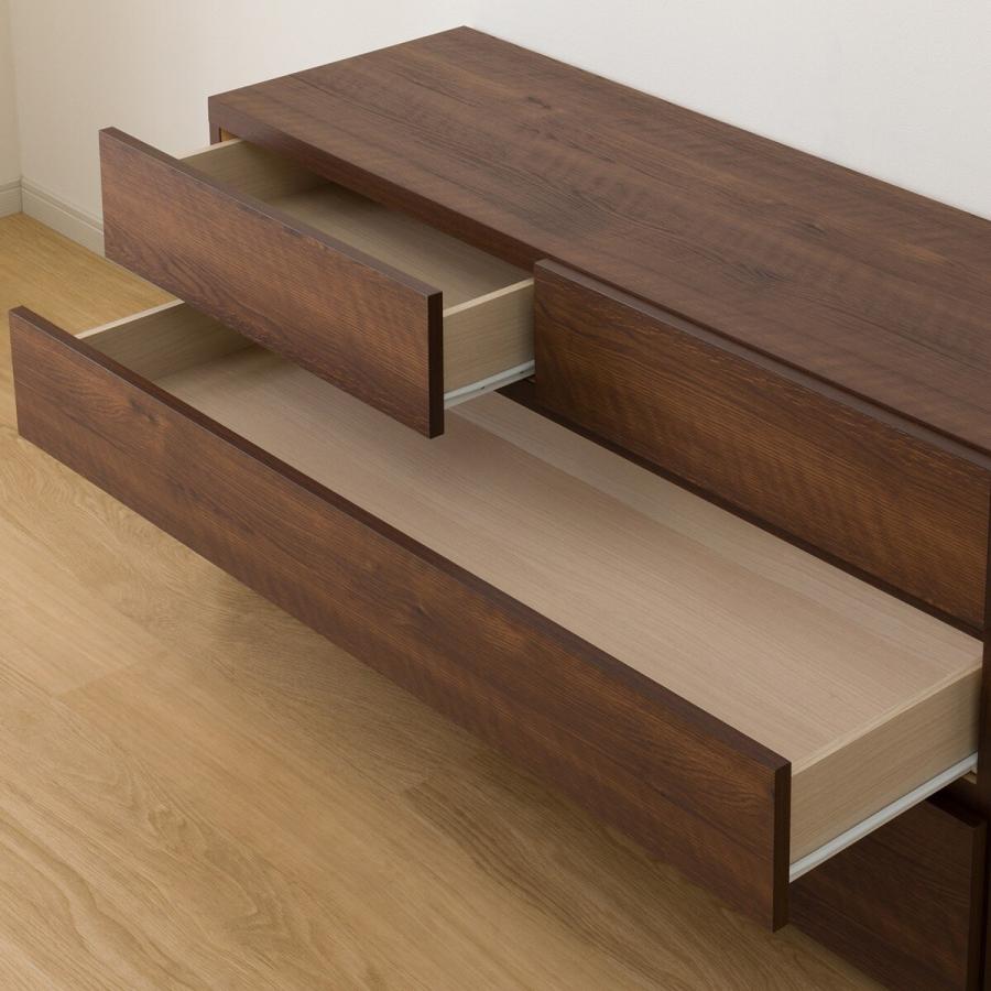 ニトリ ローチェスト(KO-001 120LC-3 MBR) タンス たんす 衣類