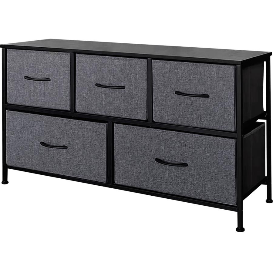 ニトリ（NITORI） ローチェスト(100 GY/BK JH001) タンス たんす 衣類